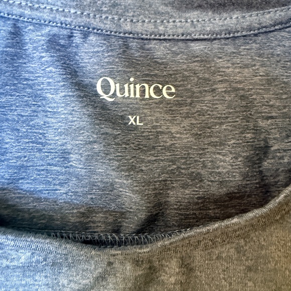 Quince Womens Flowknit Breeze Tee in Heather sky blue size XL - Picture 4 of 7